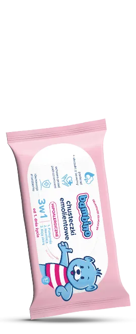 Hipoalergiczne chusteczki emolientowe 3w1